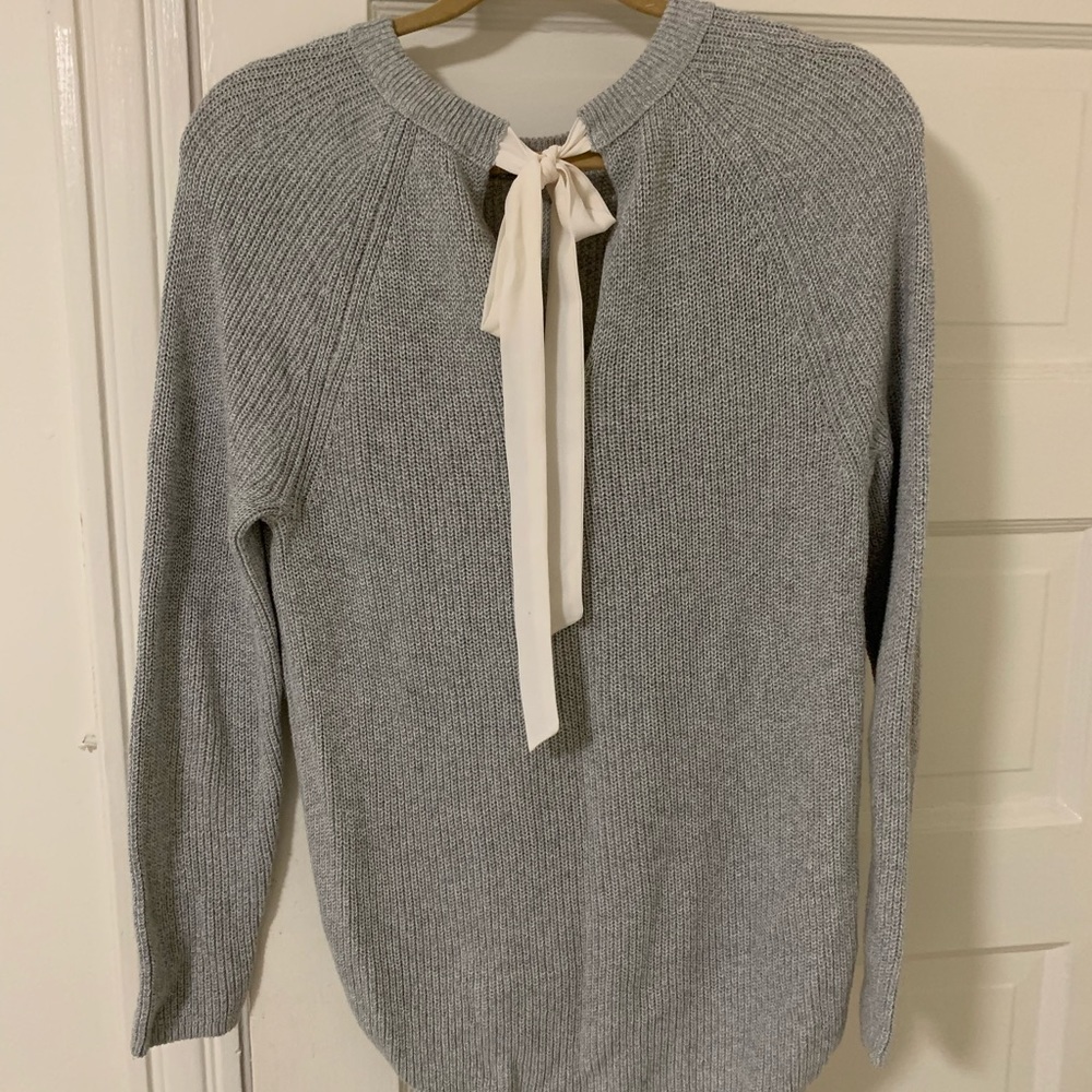 Knit Bow Back Sweater